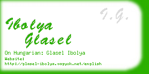 ibolya glasel business card